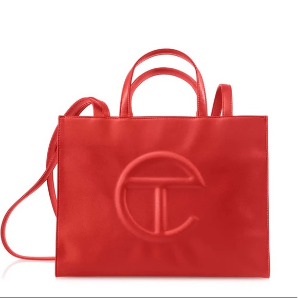 Telfar Handbags - Telfar Medium Red Shopping Bag NWT/BNIB